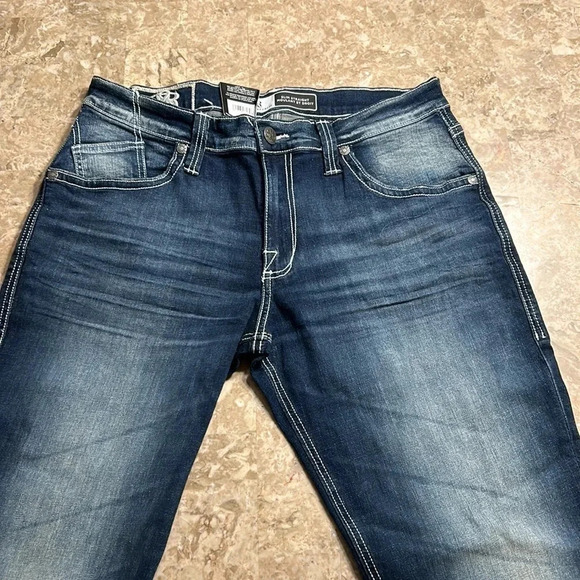 Rock& Republic jeans, men 34x32 SLIM  ,STRAIGHT,blue ,logo,denim,NWT, faded - Picture 6 of 12